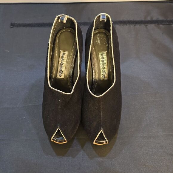 BON.BONITE PEEP TOE BLOCK HEEL WOMEN'S BOOTIE - Picture 1 of 15